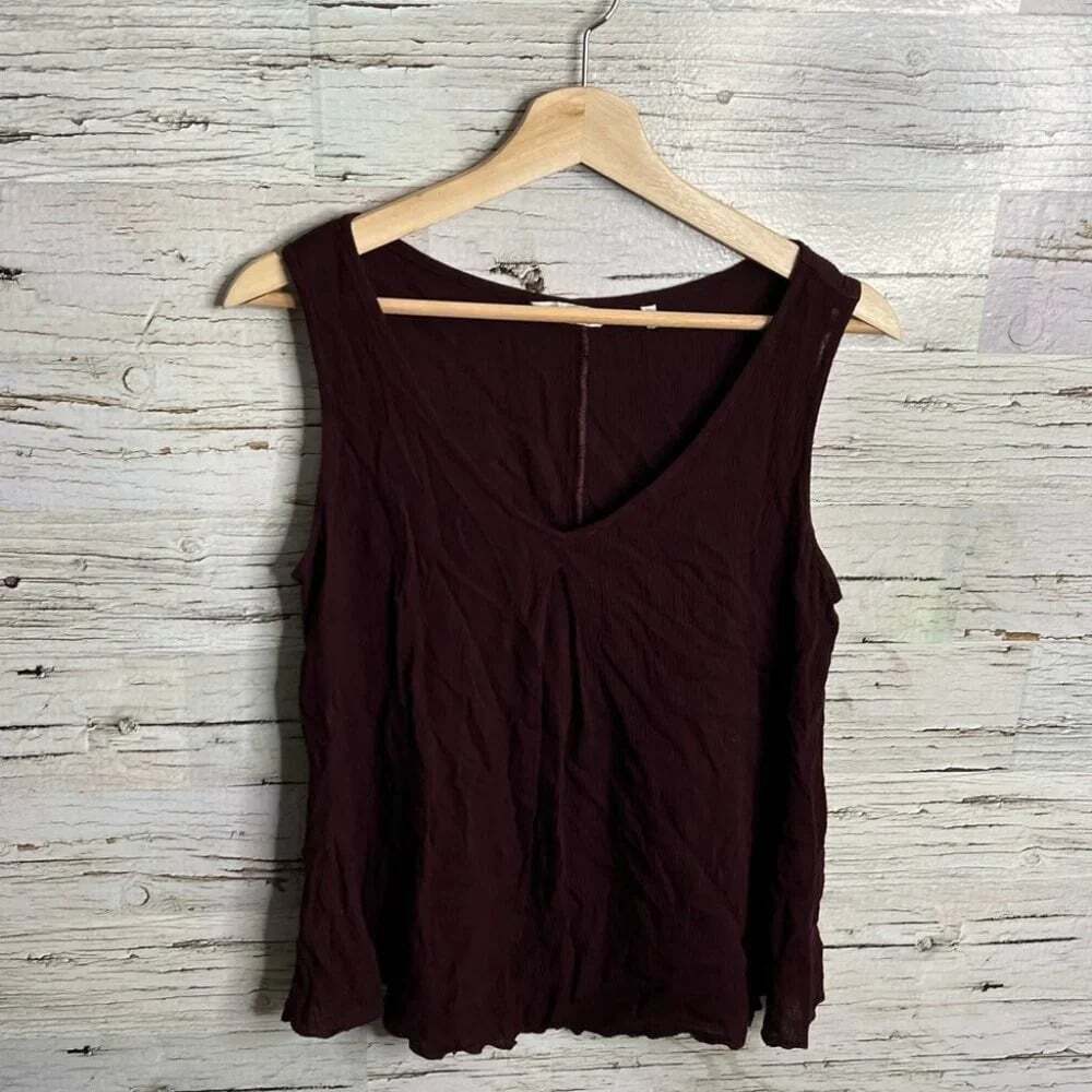 Kleen red purple blouse tank  top size small